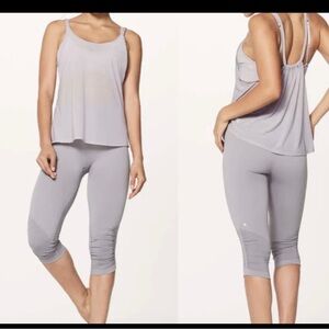 lululemon athletica Light Gray Tank Top